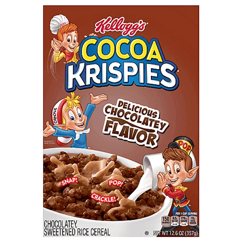 Kellogg's Cocoa Krispies Cereal Box view 1