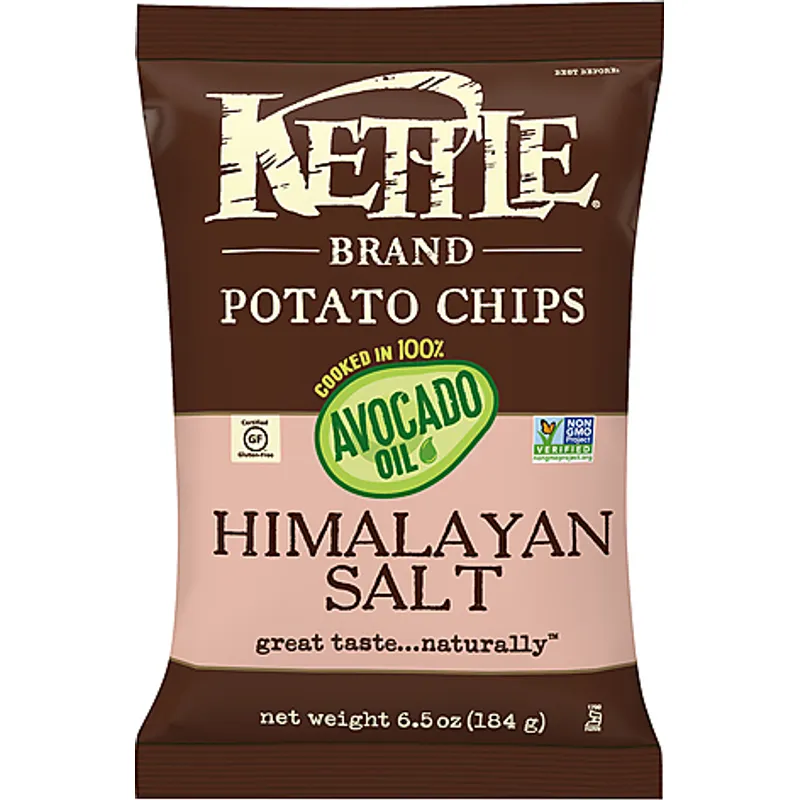 Kettle Brand Potato Chips Himalayan Salt Cooked In 100% Avocado Oil view 1
