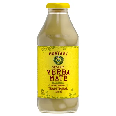 Guayaki Yerba Mate Traditional Unsweetened Tereré 16 oz Bottle