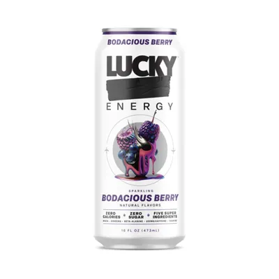 Lucky Energy Bodacious Berry 19.2 oz can