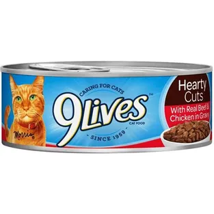 9Lives Savory Classics Real Beef & Chicken in Gravy Hearty Cuts Wet Cat Food
