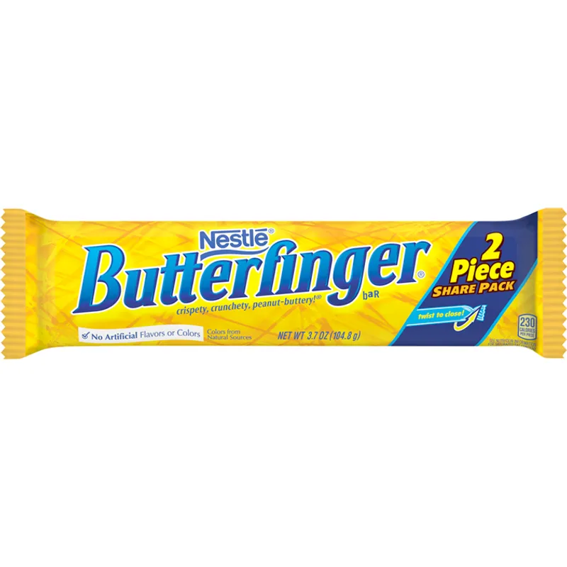 Nestle Butterfinger Candy Bar 2 Pieces view 1