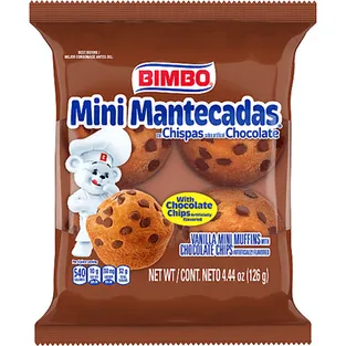 Bimbo Mini Mantecadas Vanilla Chocolate Chip Muffins