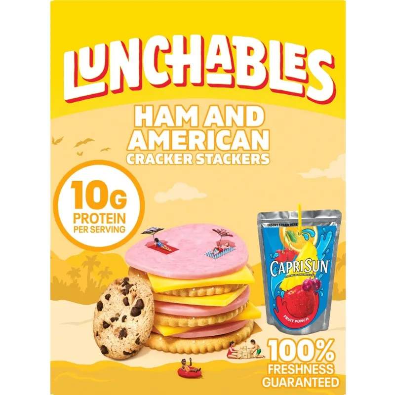 Lunchables Ham & American Cracker Stackers Fun Box view 1