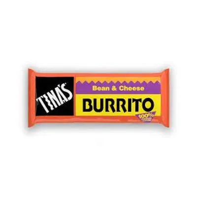 Tina's Bean & Cheese Burrito 4 oz Bag