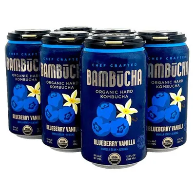 Bambucha Blueberry Hard Kombucha 6-pack 12oz cans