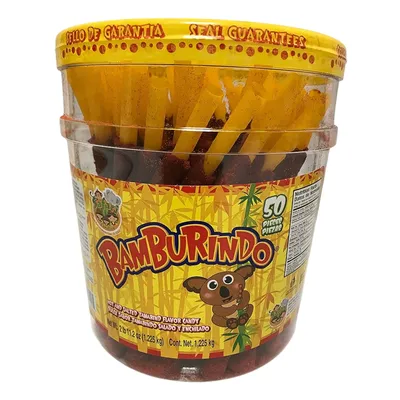 Bamburindo Tamarind Candy Stick Hot & Salted Chamoy 0.84 oz Bag