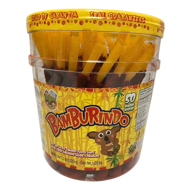 Bamburindo Tamarind Candy Stick Hot & Salted Chamoy Bag view 1