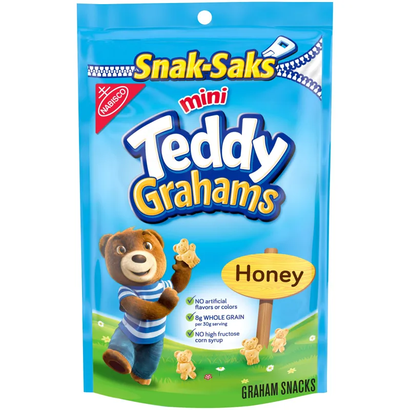 Nabisco Teddy Grahams Honey Graham Snacks view 1