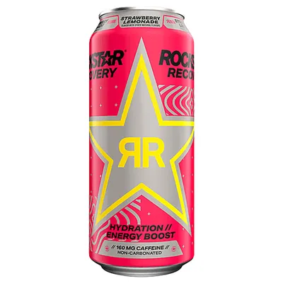 Rockstar Recovery Strawberry Lemonade Energy Drink 16 oz Can