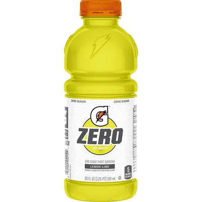 Gatorade Zero Lemon Lime 20 oz Bottle