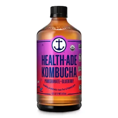 Health-Ade Pomegranate Kombucha 16 oz Bottle