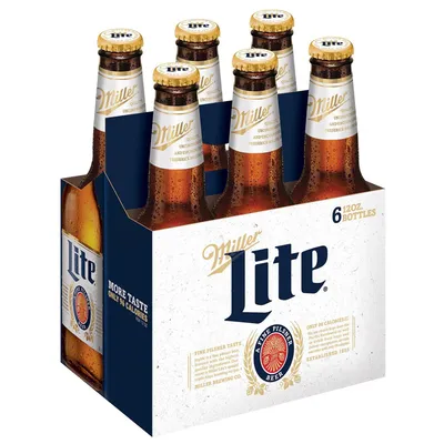Miller Lite 12oz bottle 6 Pack