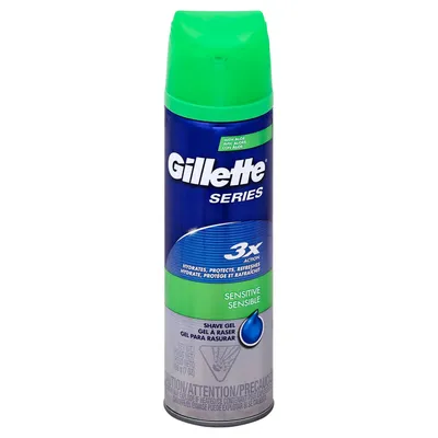 Gillette Series Sensitive Shave Gel 7 oz Can