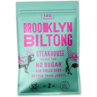 Brooklyn Biltong Steakhouse Beef Biltong 2 oz Bag