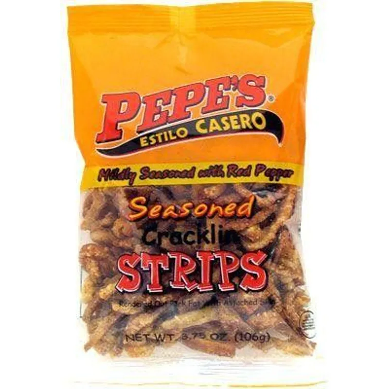Pepe's Seasoned Cracklin Strips Bag view 1