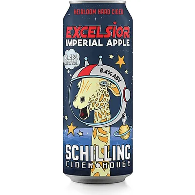 Schilling Excelsior Imperial Apple Cider 19.2 oz can