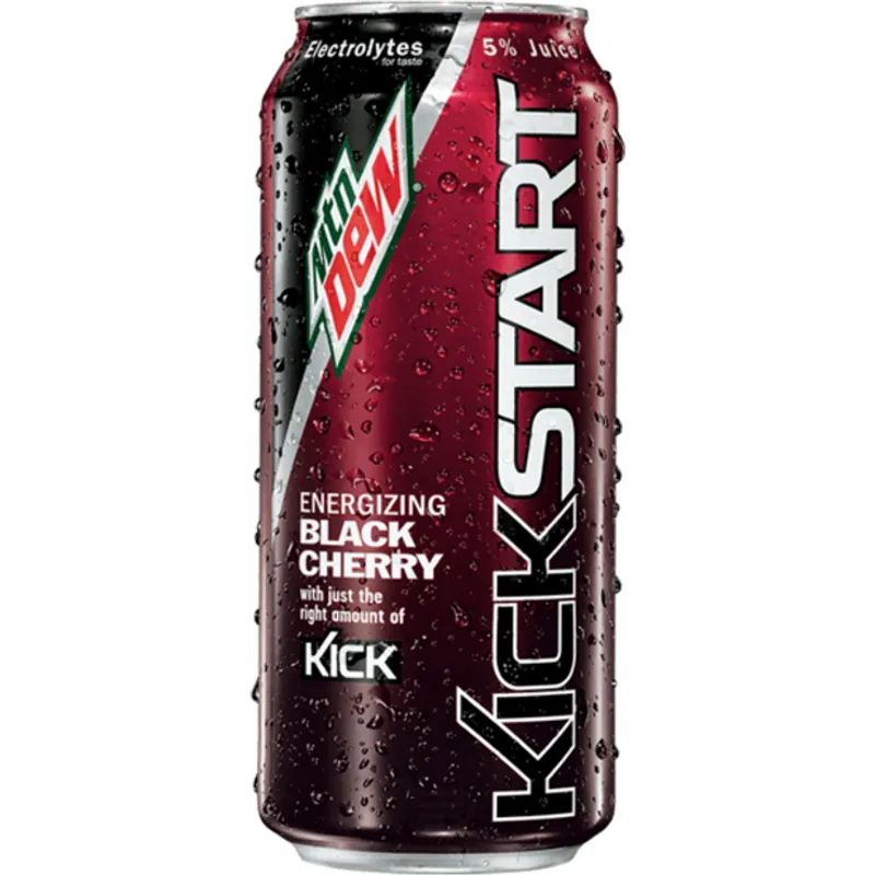 Mountain Dew Kickstart Energizing Black Cherry view 1