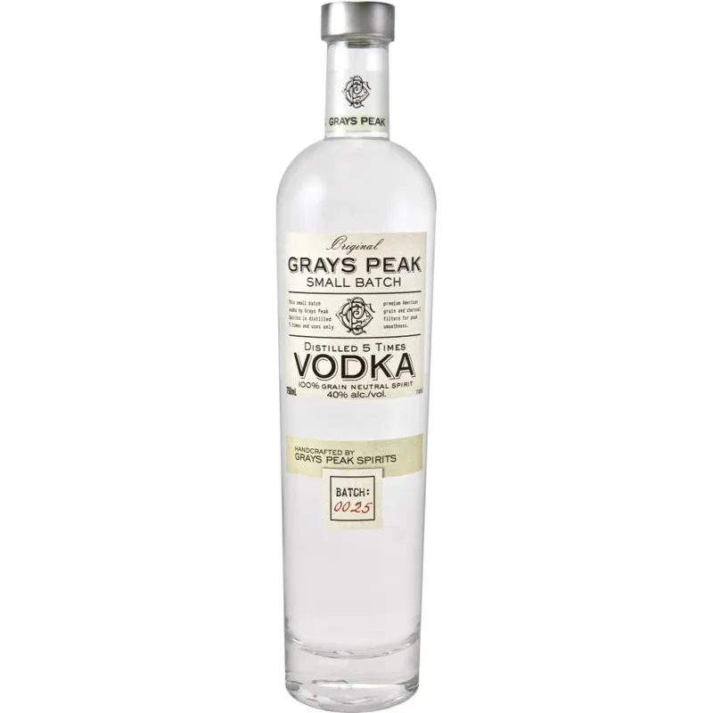 Grays Peak Small Batch Vodka view 1