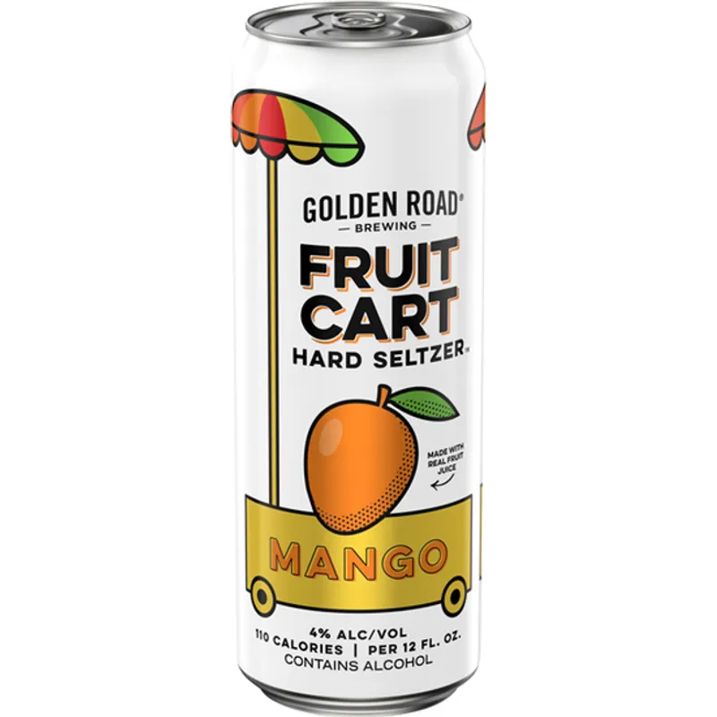 Golden Road Brewing Fruit Cart Hard Seltzer Mango view 1