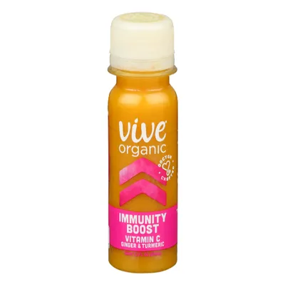Vive Organic Immunity Boost Vitamin C Shot Ginger & Turmeric 2 oz Bottle