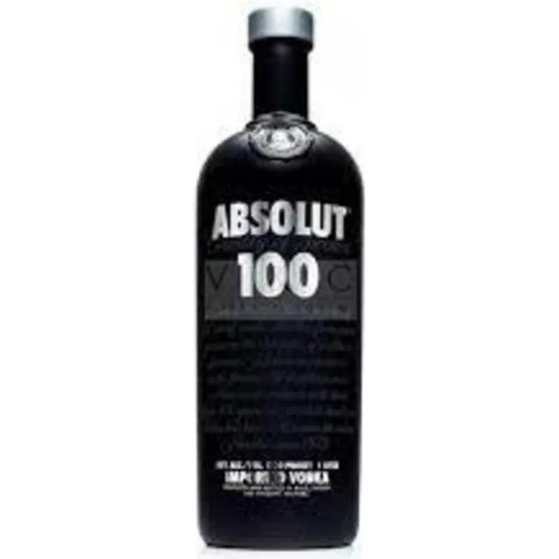 Absolut Black Bottle Vodka view 1