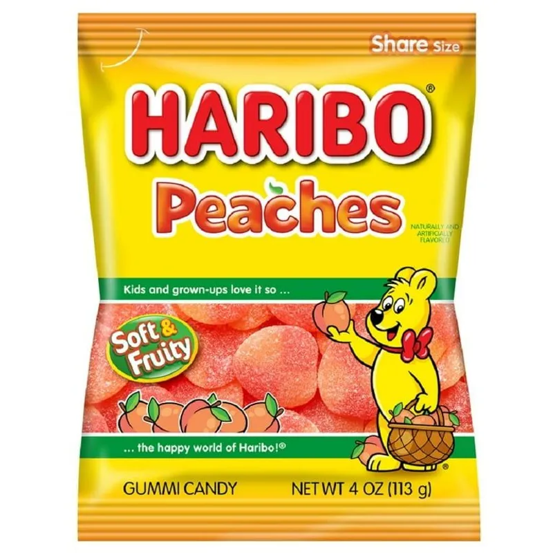 Haribo Peaches Gummi Candy view 1