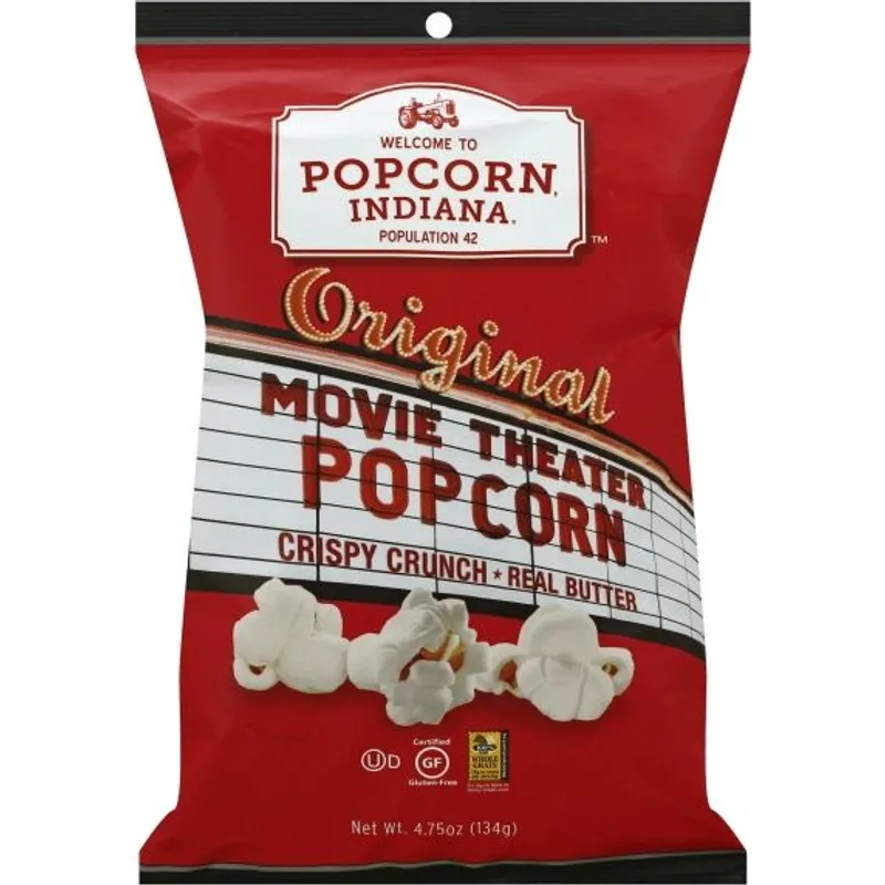 Popcorn Indiana Movie Theater Butter Popcorn view 1