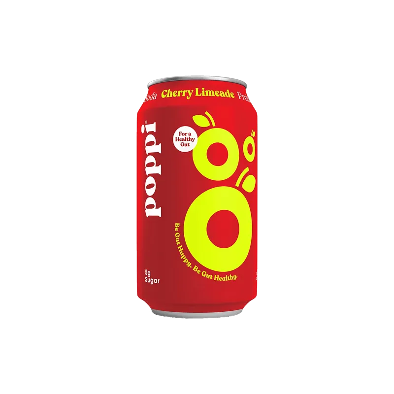 Poppi Cherry Limeade Prebiotic Soda view 1