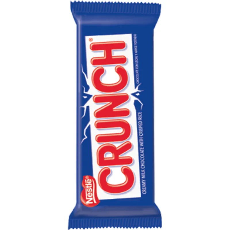 Nestle Crunch Candy Bar Creamy Milk Chocolate with Crisped Rice view 1