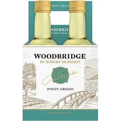 Woodbridge by Robert Mondavi Pinot Grigio 4 Pack 187mL Bottles