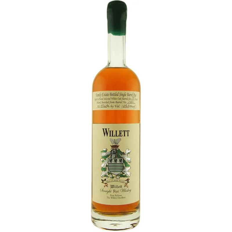 Willett Family Estate Rare Release Straight Rye Whiskey 3 Year view 1