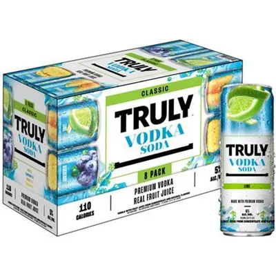 Truly Vodka Soda Classic Collection 8 Pack 12 oz cans