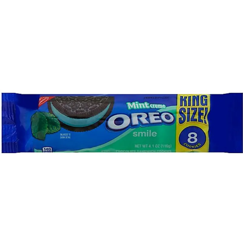 Nabisco Oreo Sandwich Cookies King Size - Mint Creme view 1