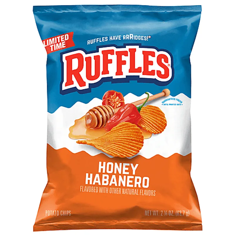 Ruffles Honey Habanero Flavored Potato Chips view 1