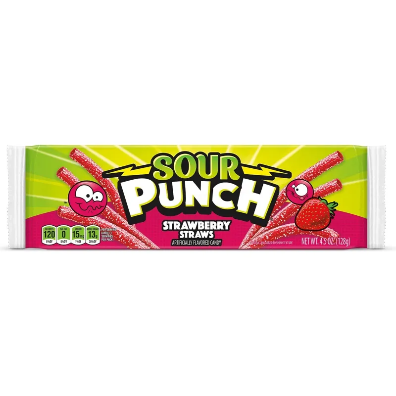 Sour Punch Candy Strawberry Straws view 1