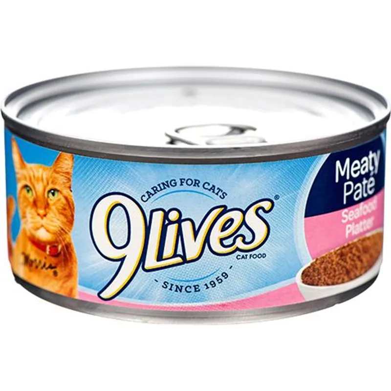 9Lives Seafood Platter Meaty Pate Wet Cat Food view 1