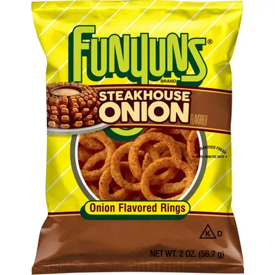 Funyuns Steakhouse Onion Flavored Rings 2oz Bag