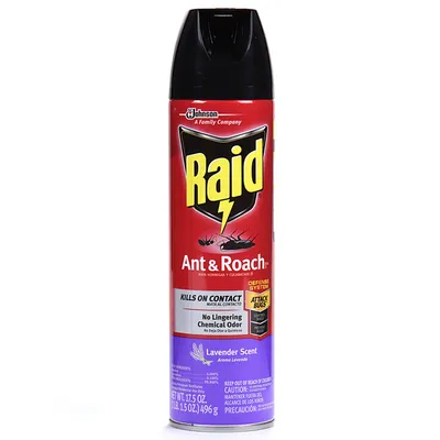 Raid Ant & Roach Spray Lavender Scent 17.5 oz