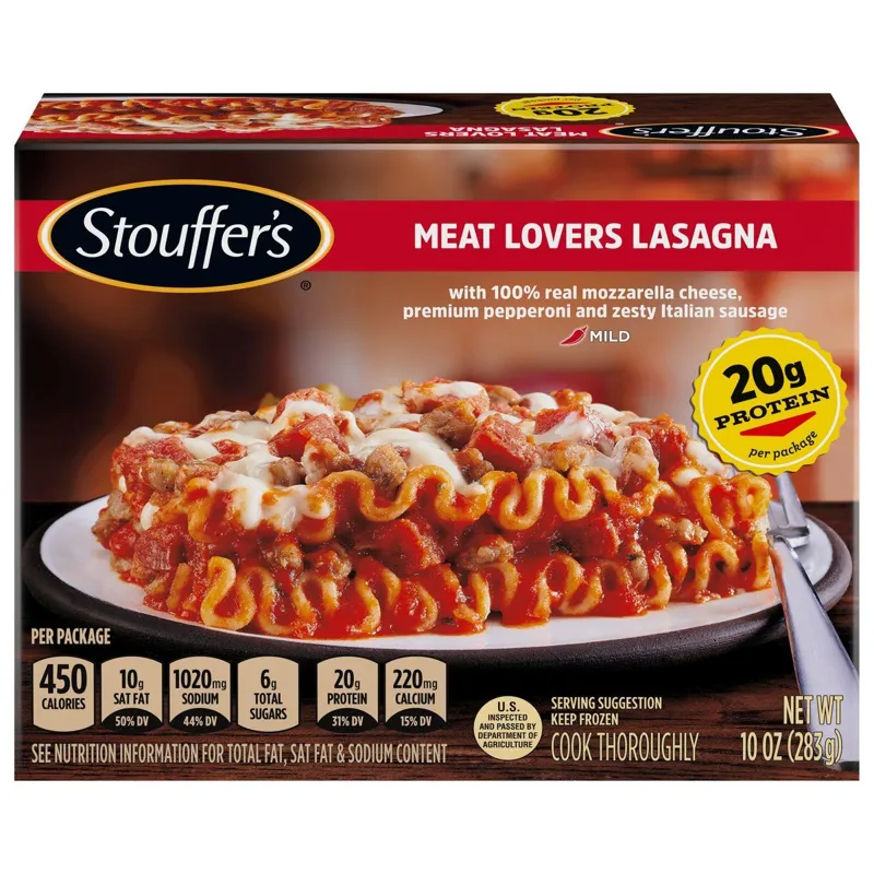 Stouffer's Lasagna with Meat & Sauce Box view 1
