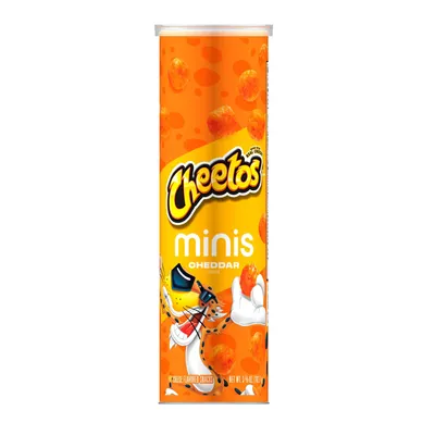 Cheetos Minis Cheddar Cheese Chips 3.625 oz Can