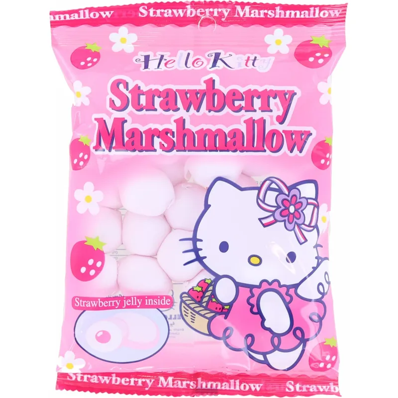 Eiwa Hello Kitty Marshmallow Strawberry Filled Candy view 1