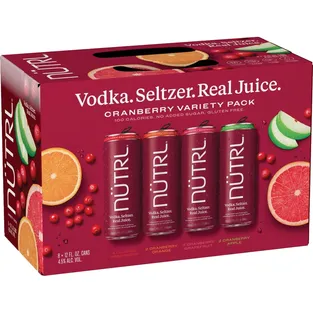Nutrl Vodka Seltzer Cranberry Variety