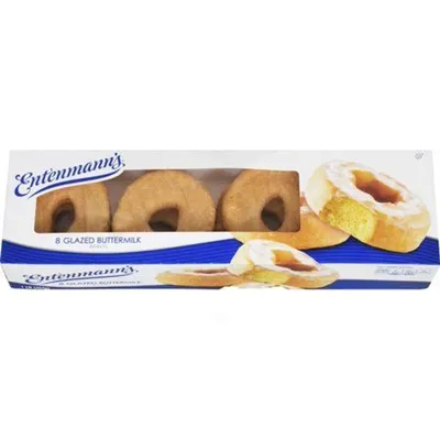 Entenmann's Glazed Buttermilk Donuts 4 Count 8 oz
