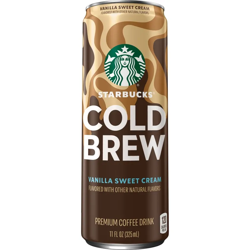 Starbucks Cold Brew Vanilla Sweet Cream Premium Coffee Drink view 1