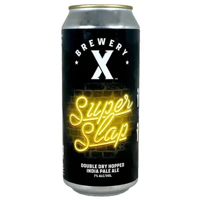 Brewery X Super Slap Double Dry-Hopped West Coast IPA 6 Pack 96 oz cans