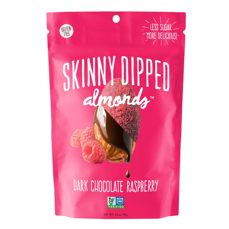 SkinnyDipped Dark Chocolate Raspberry Almonds view 1