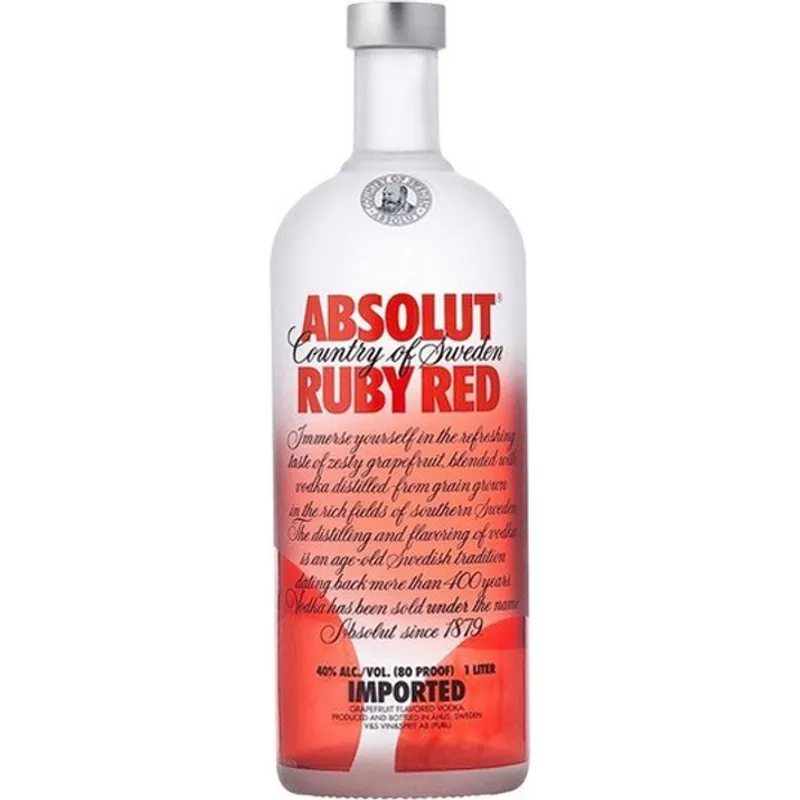 Absolut Country Of Sweden Ruby Red Vodka view 1