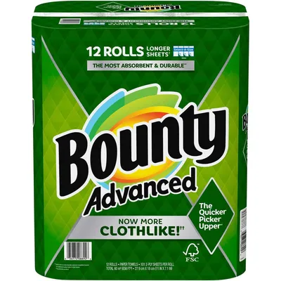 Bounty Advanced Paper Towels 119 Sheets per Roll 2-Ply 119sheets