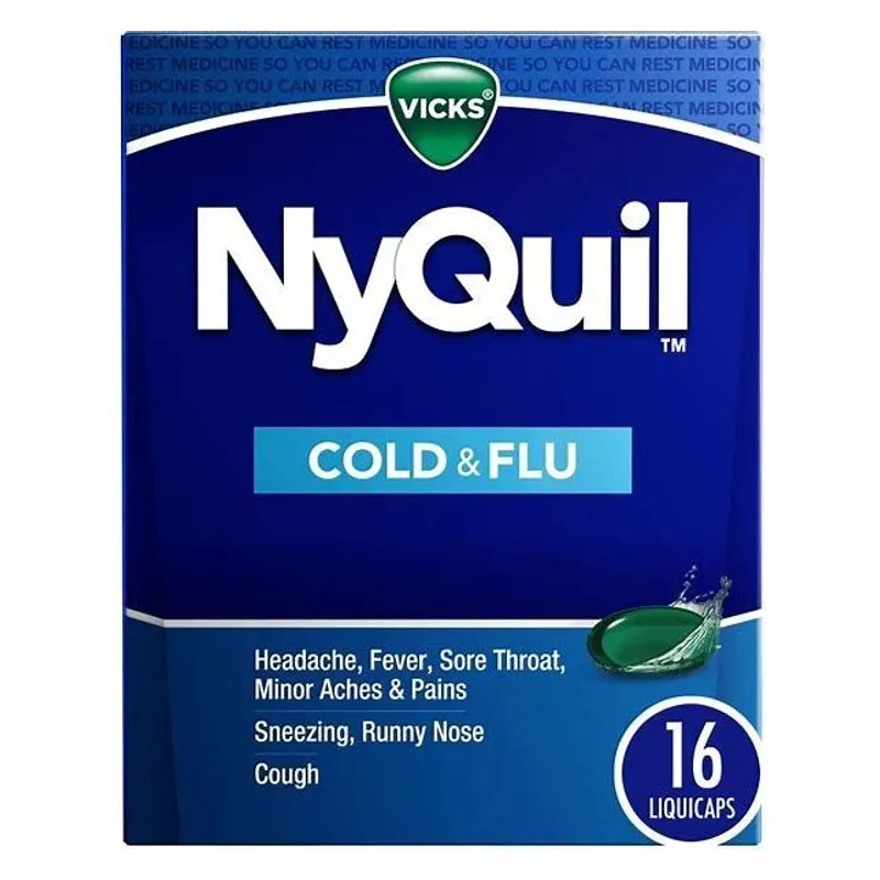 Vicks NyQuil Cold & Flu Nighttime Relief view 1